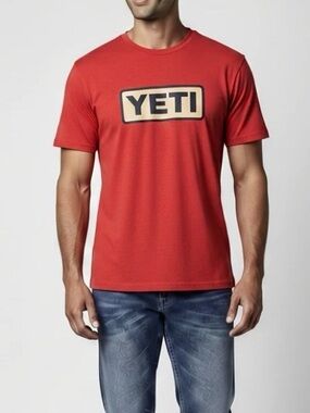 YETI Red Logo Short Sleeve T-Shirt